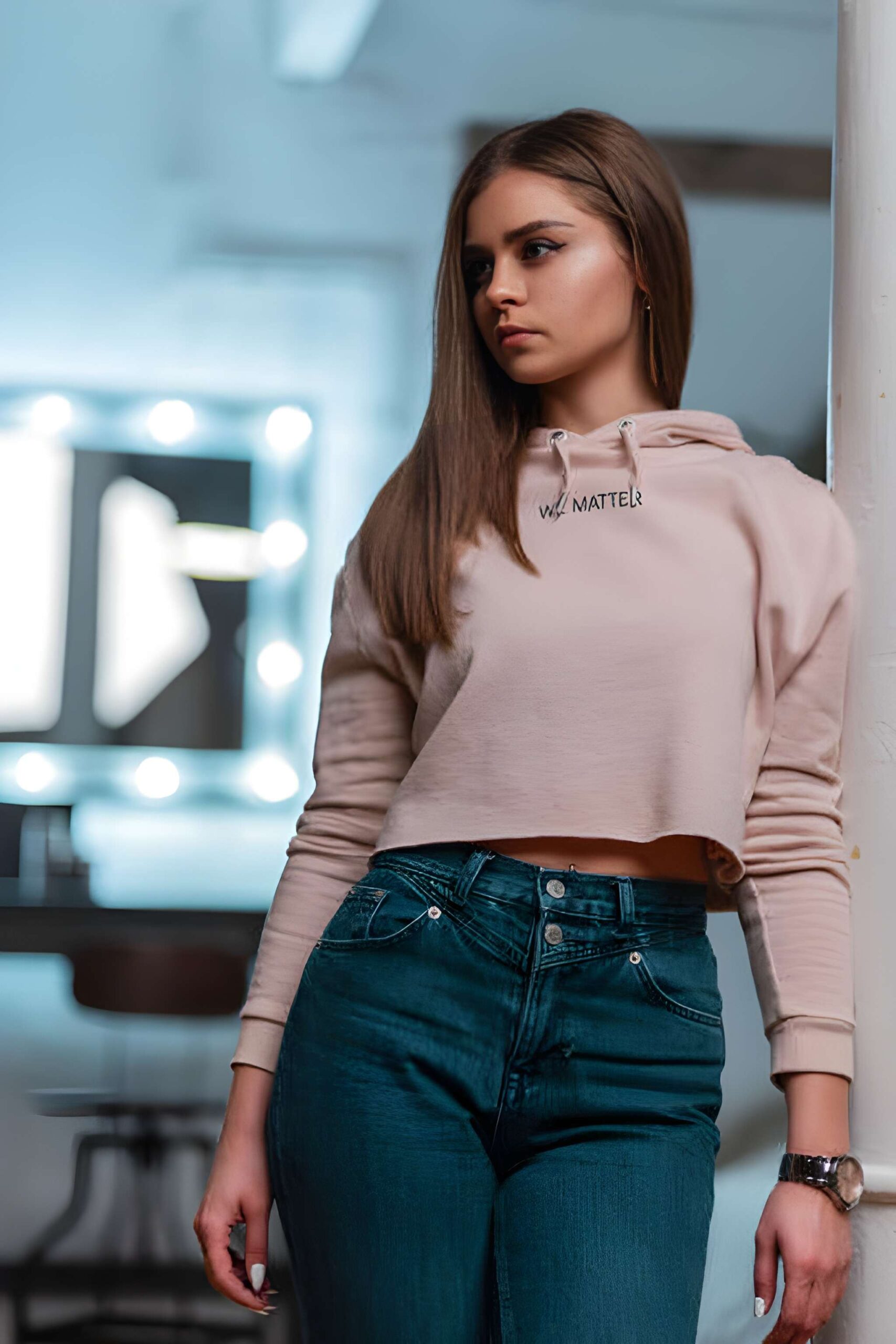 Kaledio Women’s Luxe Crop Hoodie